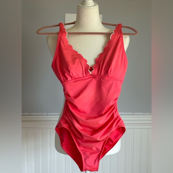 kate spade Other - 🔥Kate Spade Swimsuit One-Piece Bathing Suit Beach Pool Vacation Med Pink Adjust